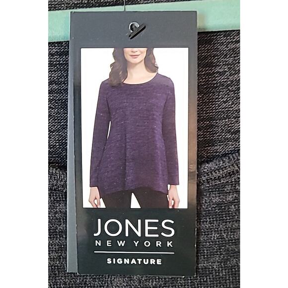 NWT Jones New York Black & Gray Heathered Tunic – Size Large – MSRP $59.50 - Picture 7 of 8